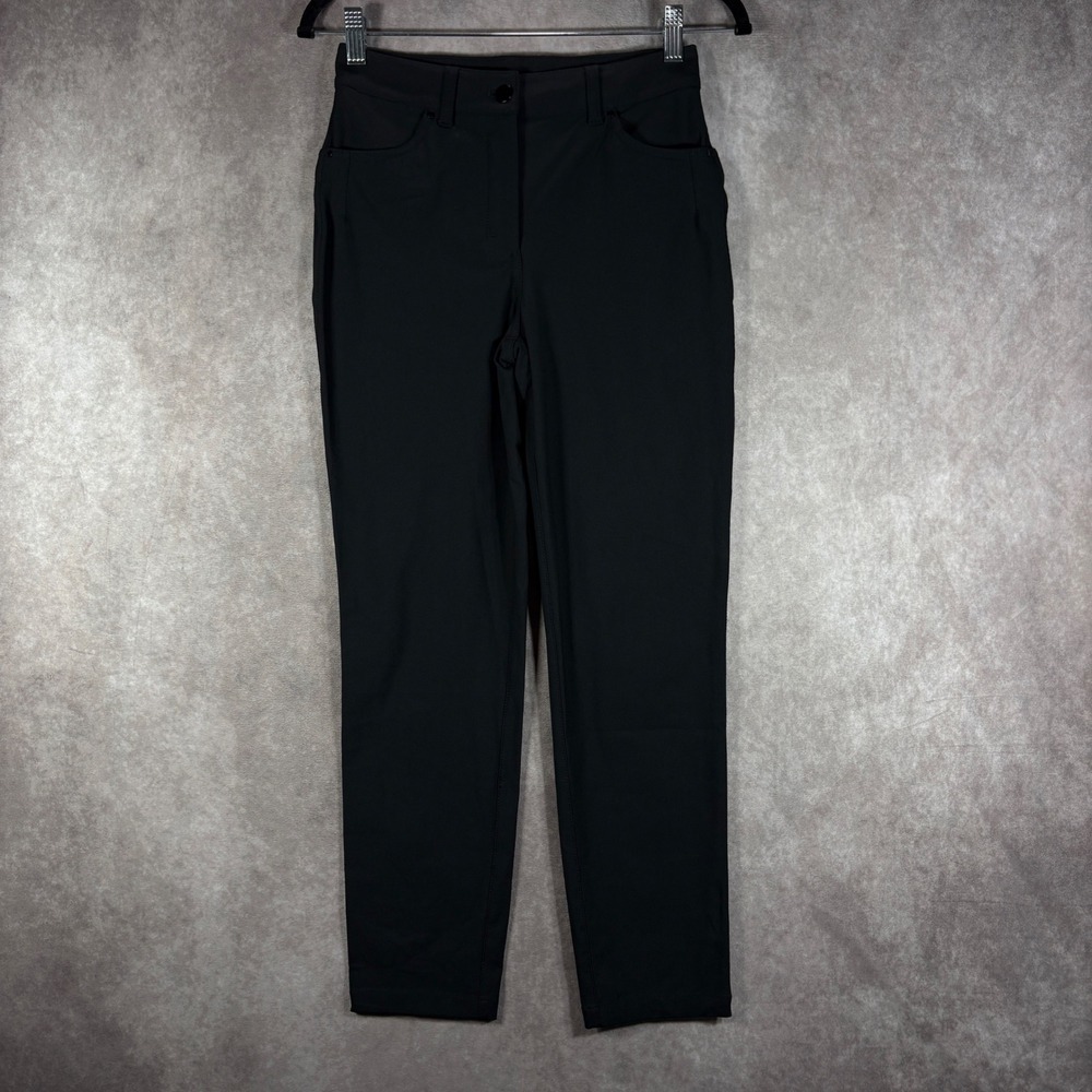 Lululemon Pants Womens 4 Black City Sleek 5‎ Pocket 7/8 Warpstreme High Rise NEW